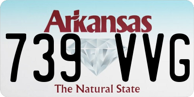 AR license plate 739VVG
