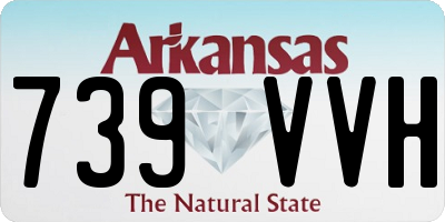 AR license plate 739VVH