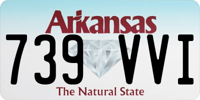 AR license plate 739VVI
