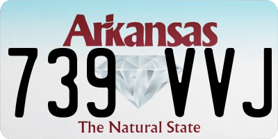 AR license plate 739VVJ