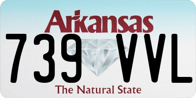 AR license plate 739VVL