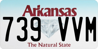 AR license plate 739VVM