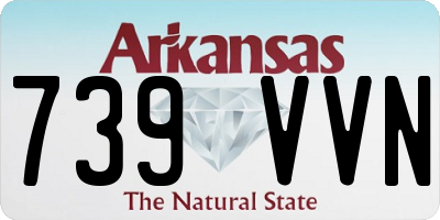 AR license plate 739VVN