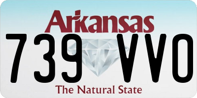 AR license plate 739VVO