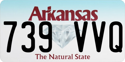 AR license plate 739VVQ