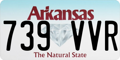 AR license plate 739VVR