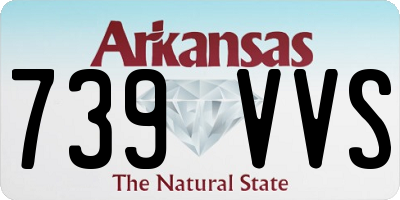 AR license plate 739VVS