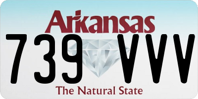 AR license plate 739VVV