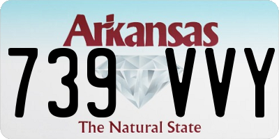 AR license plate 739VVY