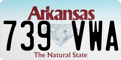 AR license plate 739VWA