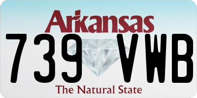 AR license plate 739VWB
