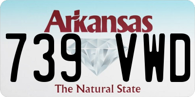 AR license plate 739VWD