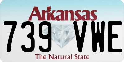 AR license plate 739VWE