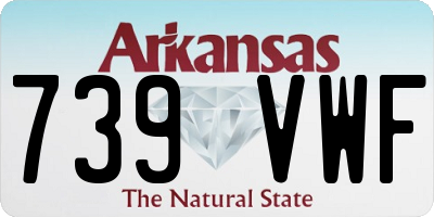 AR license plate 739VWF