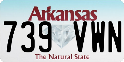 AR license plate 739VWN