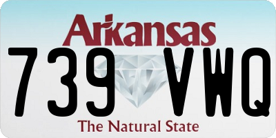 AR license plate 739VWQ
