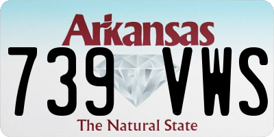 AR license plate 739VWS