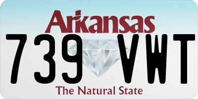 AR license plate 739VWT