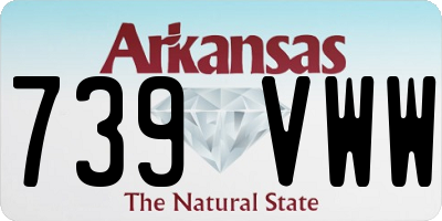 AR license plate 739VWW