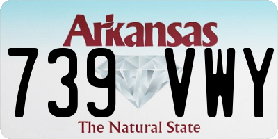 AR license plate 739VWY