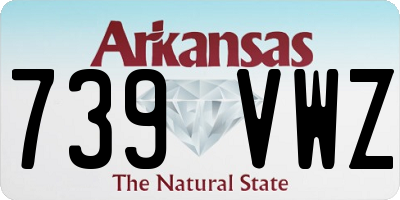 AR license plate 739VWZ