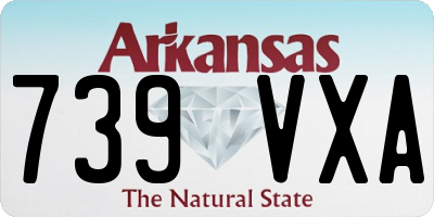 AR license plate 739VXA