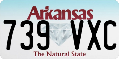 AR license plate 739VXC