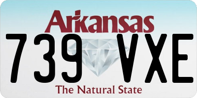 AR license plate 739VXE