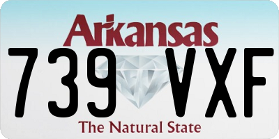 AR license plate 739VXF