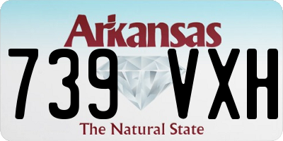 AR license plate 739VXH