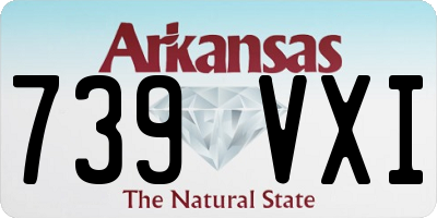 AR license plate 739VXI
