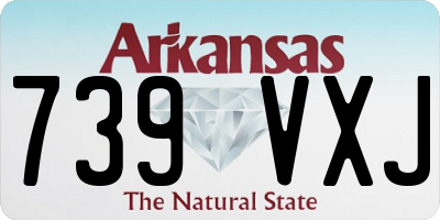 AR license plate 739VXJ