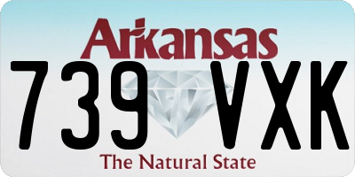 AR license plate 739VXK