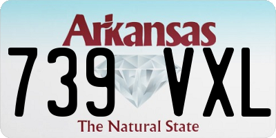 AR license plate 739VXL