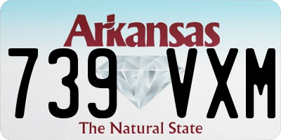 AR license plate 739VXM