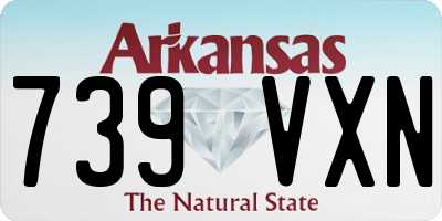 AR license plate 739VXN