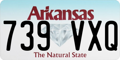AR license plate 739VXQ