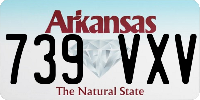 AR license plate 739VXV