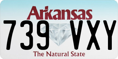 AR license plate 739VXY