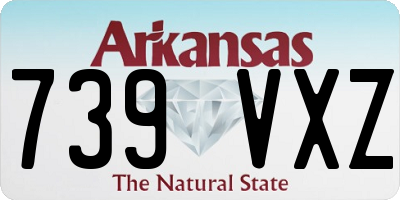 AR license plate 739VXZ