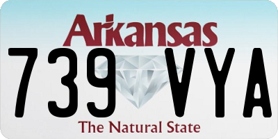 AR license plate 739VYA