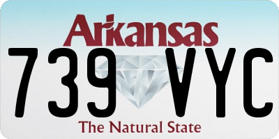AR license plate 739VYC