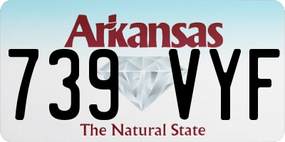 AR license plate 739VYF