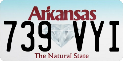 AR license plate 739VYI