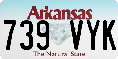 AR license plate 739VYK