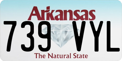 AR license plate 739VYL
