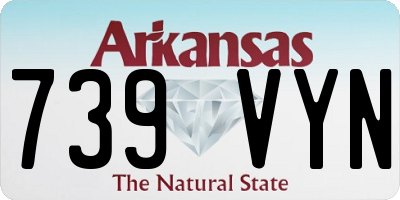 AR license plate 739VYN