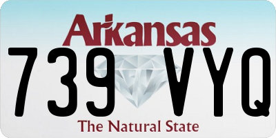 AR license plate 739VYQ