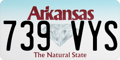 AR license plate 739VYS