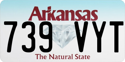 AR license plate 739VYT